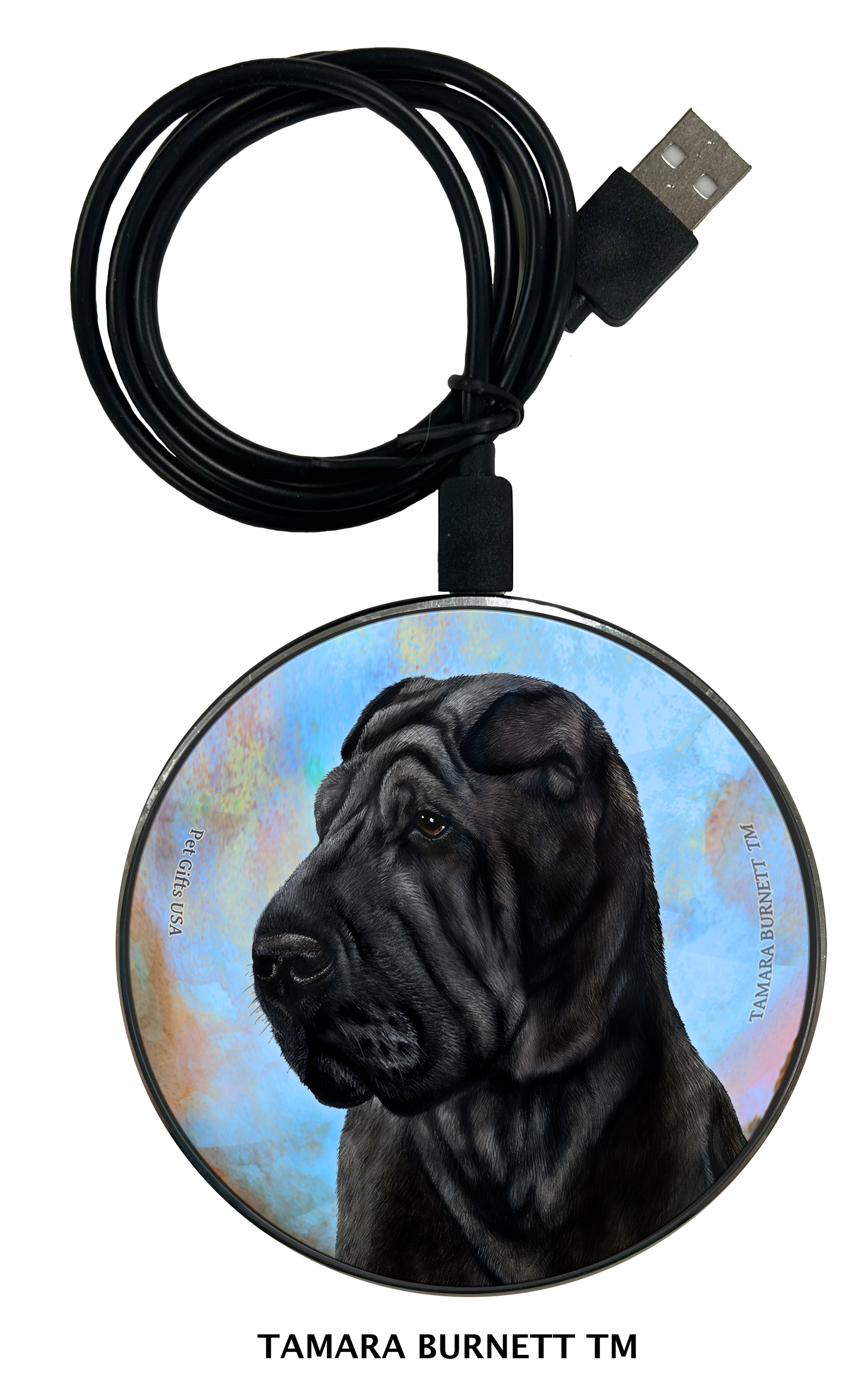 Shar Pei Black Style 2 - Zoomies Phone Charger image